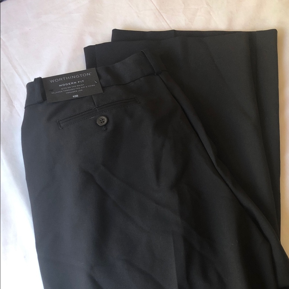 Worthington Black Modern Fit Dress Pants